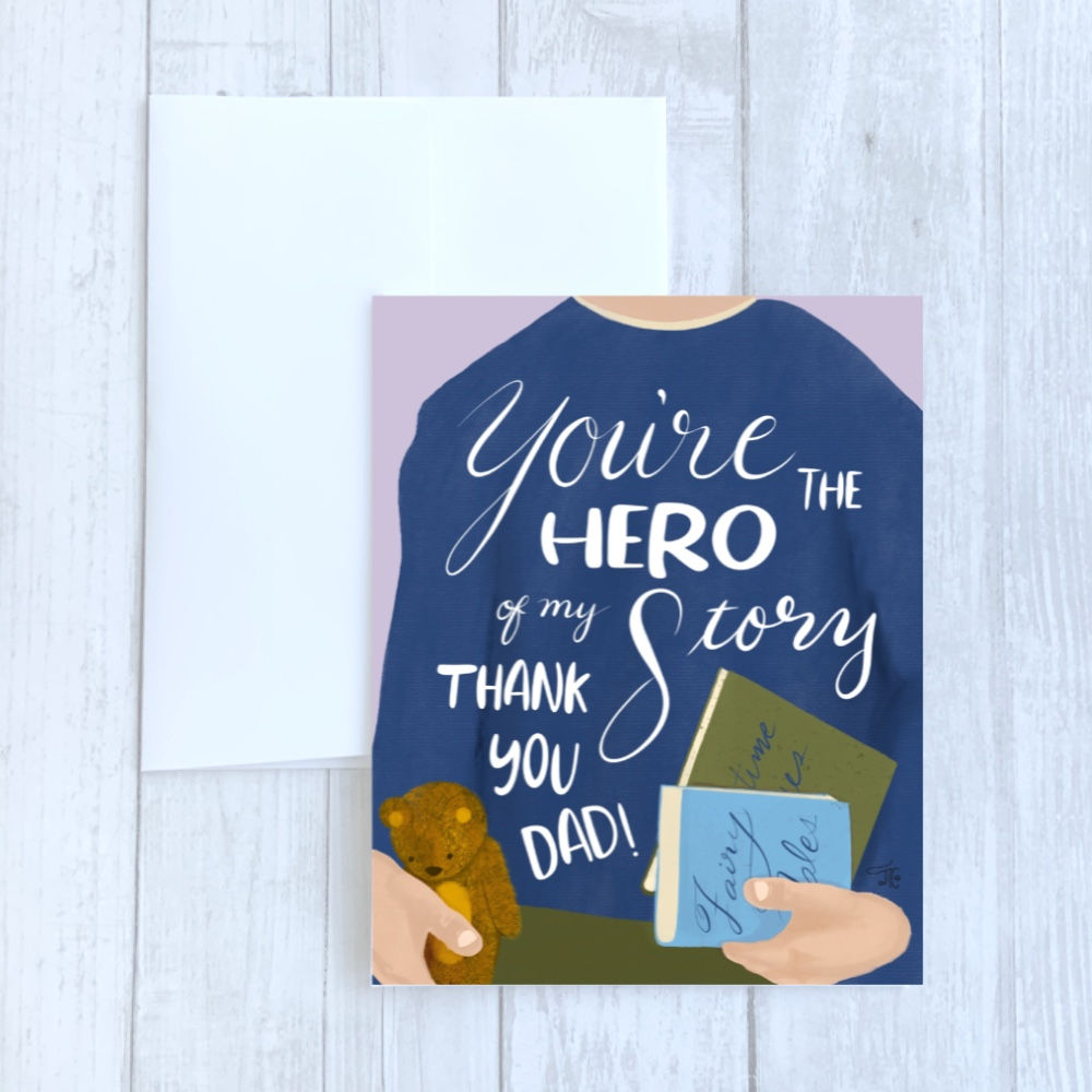 Hero of My Story Father's Day Card