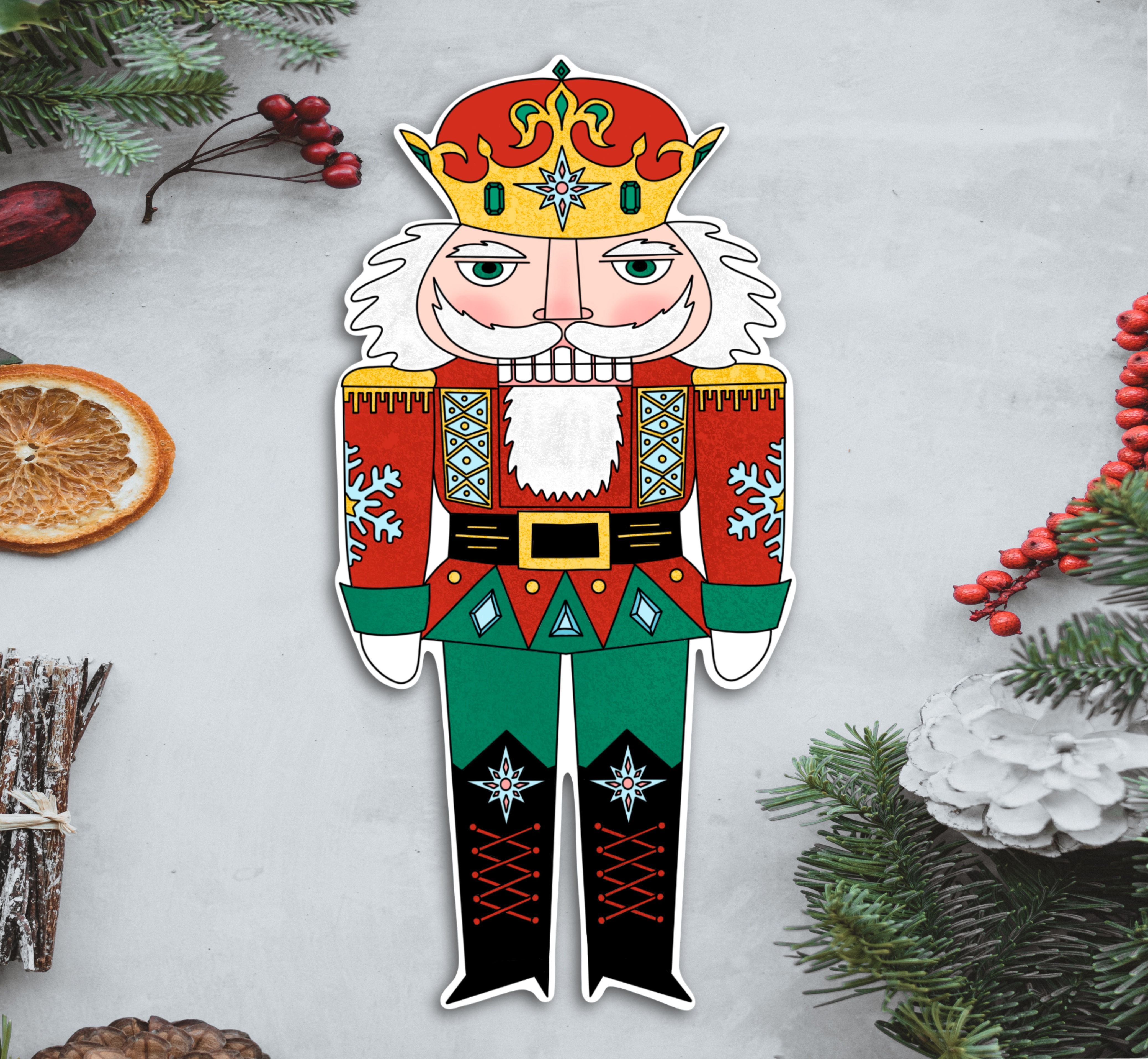 Ice King Nutcracker Oversized Sticker