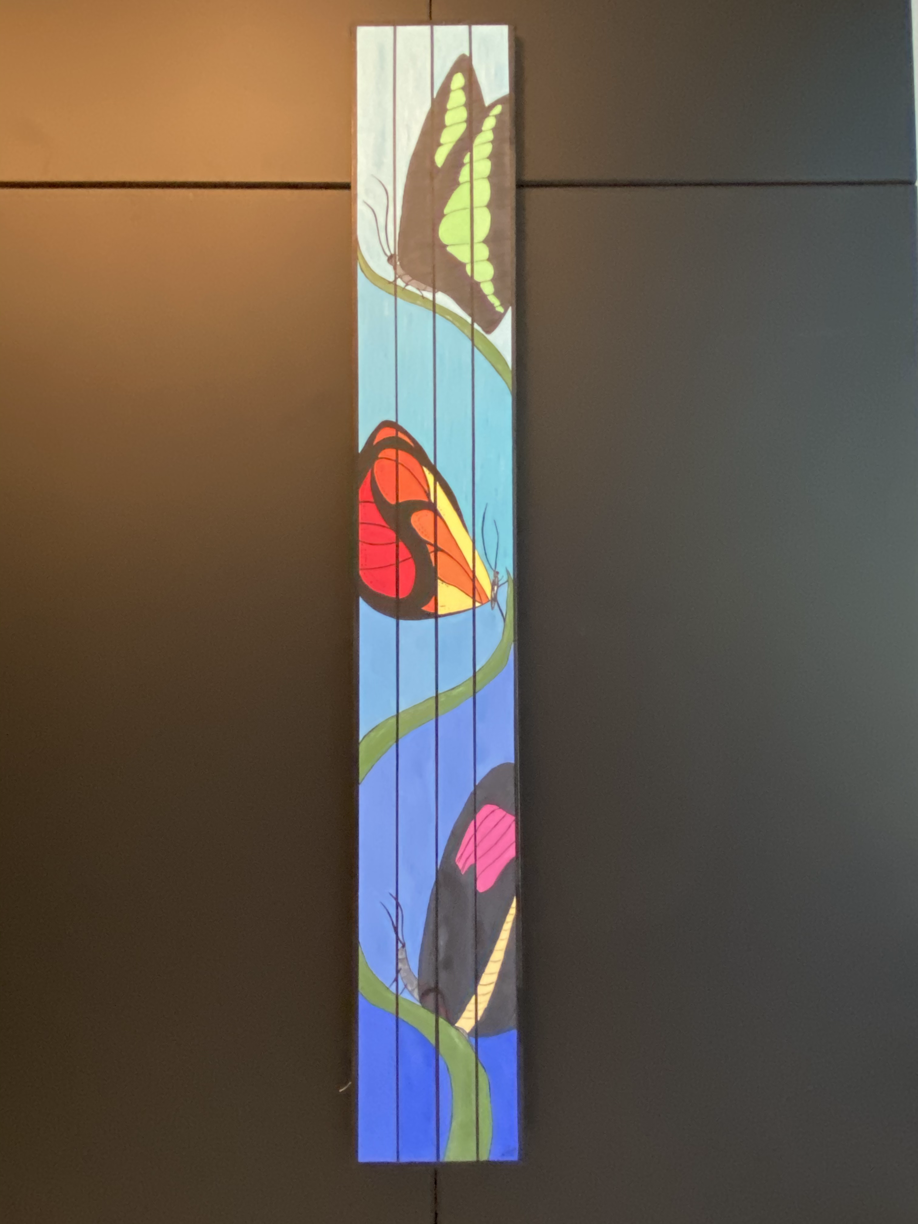 Stained Glass Butterflies I