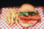 Chicken regular burger & Fries