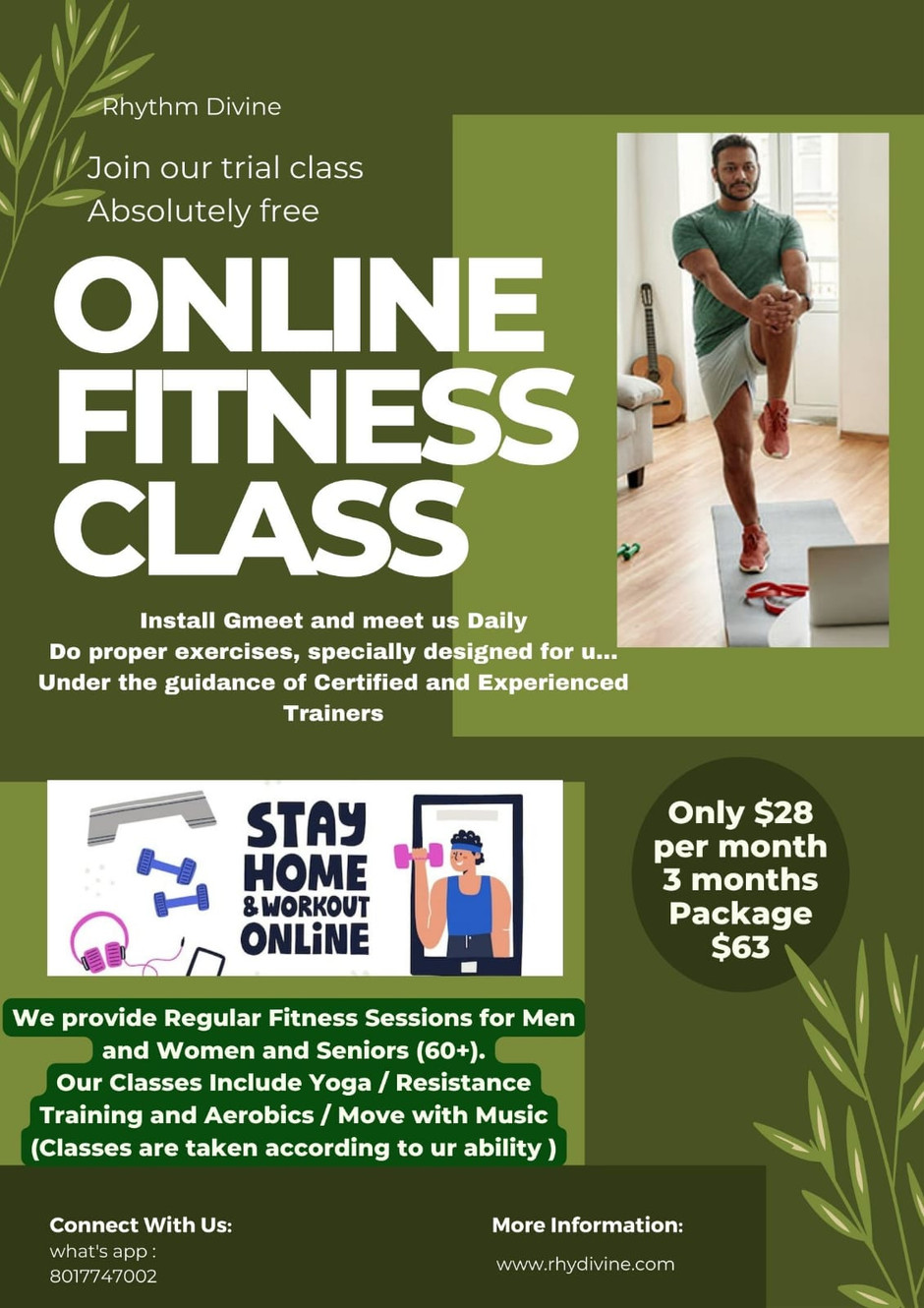 Free online fitness classes for seniors store