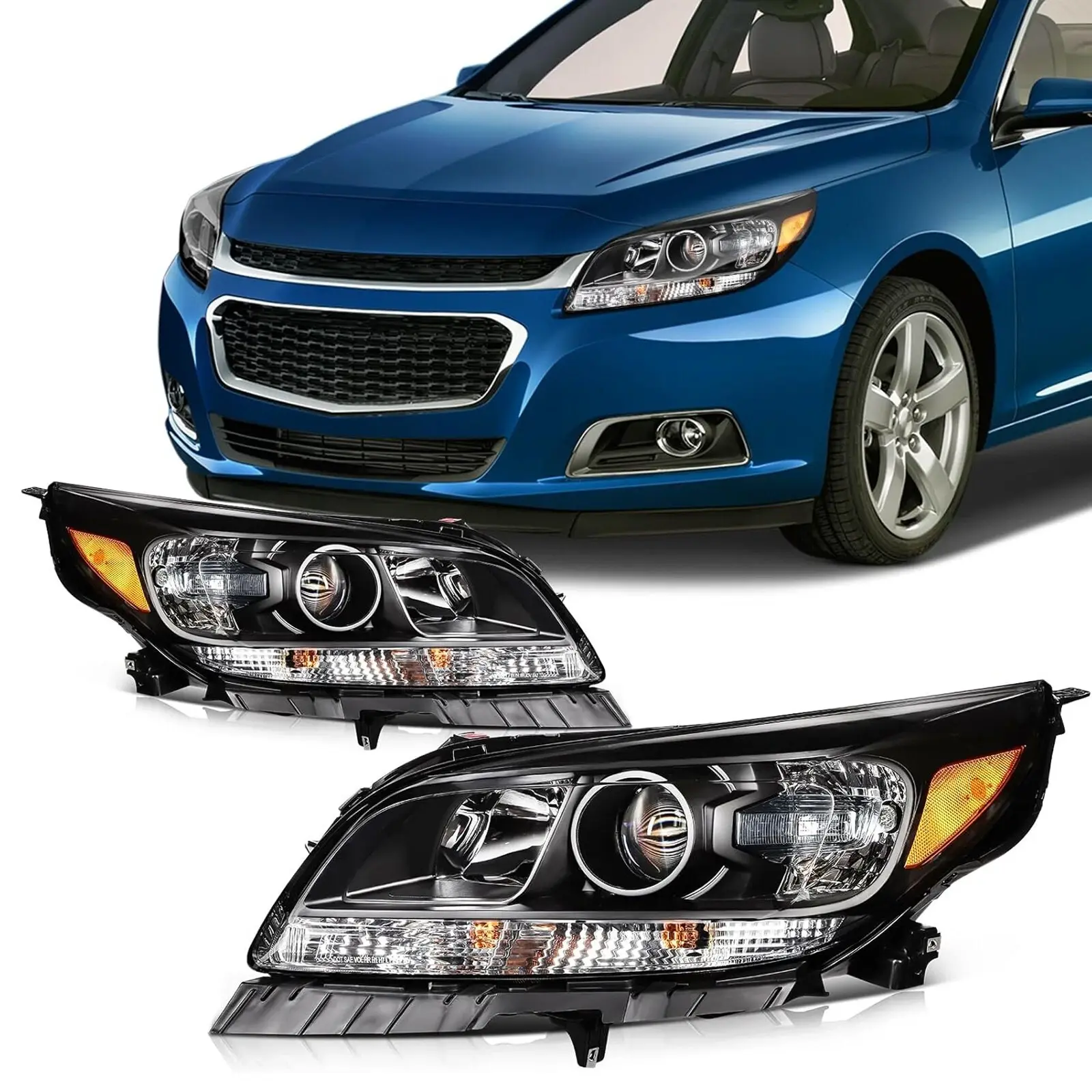 Par de faros delanteros para Chevrolet para Malibu 2013 2014 2015 Limited 2016