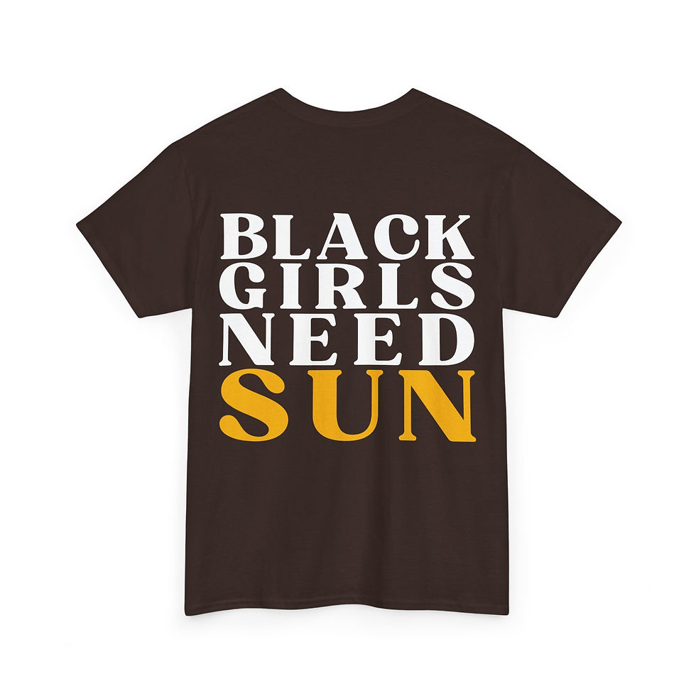 Thumbnail: Black Girls Need Sun | Unisex Heavy Cotton Tee