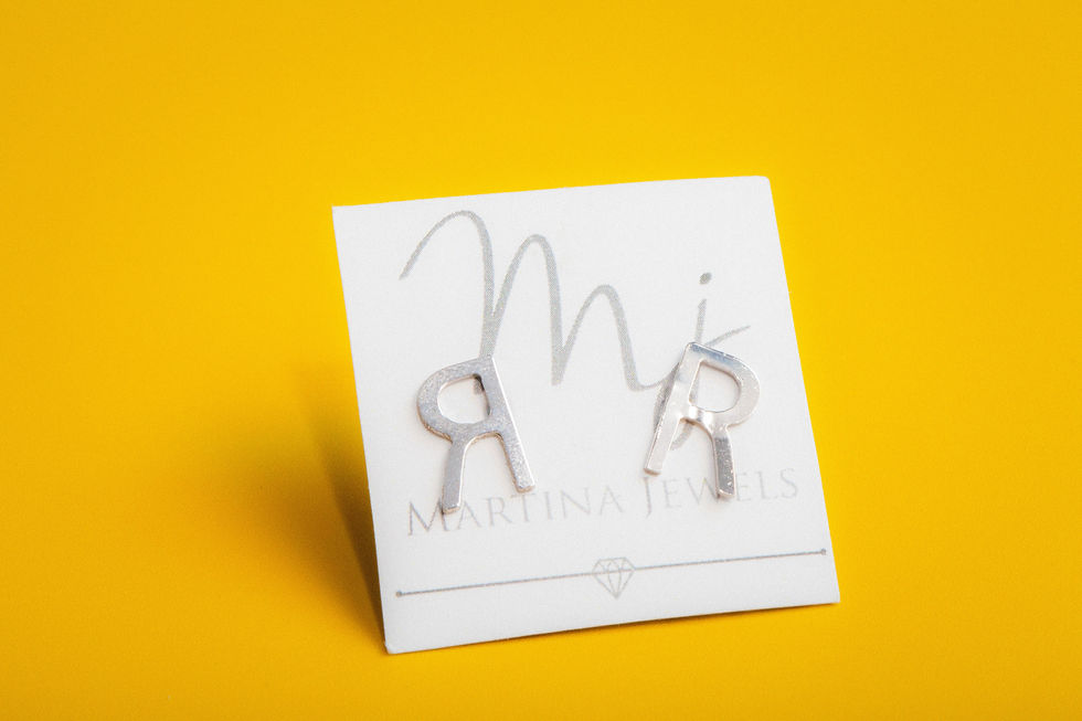 Miniatura: Orecchini con lettere