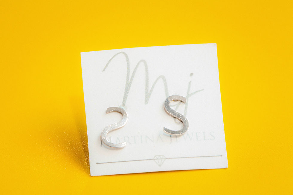 Miniatura: Orecchini con lettere