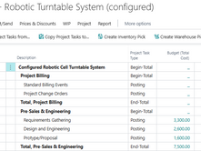 Business Central Project and Project Tasks