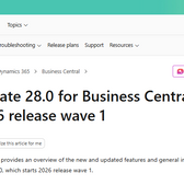 Business Central Update 28.0 - AI, QC, Financial Reporting and More