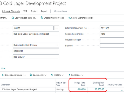 Business Central Project WIP: A Comprehensive Example