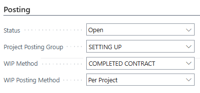 Business Central Projects: Understanding WIP Methods