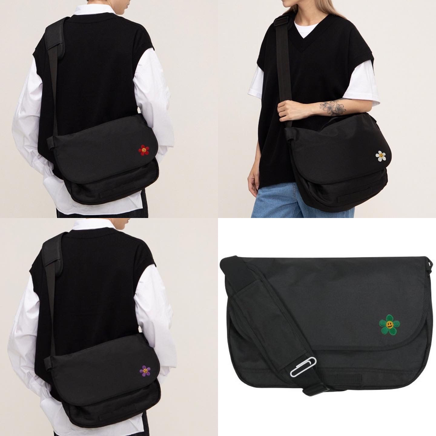 ●預訂貨品● 韓國品牌🇰🇷Graver EMB Flower Shoulder Bag