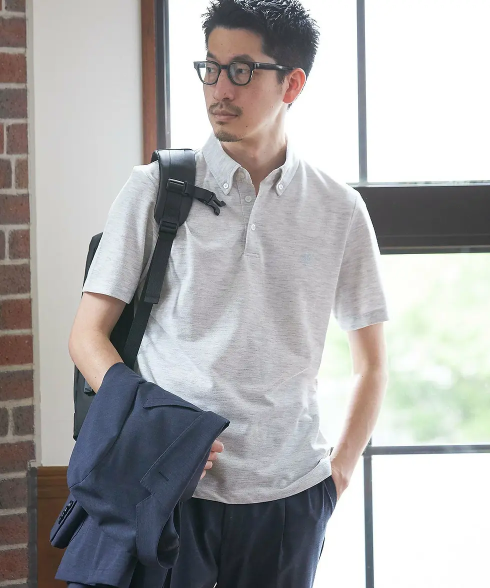縮圖：●預訂貨品● 日版🇯🇵 Ship Water Absorption Quick Drying &amp; UV Care S/S Polo