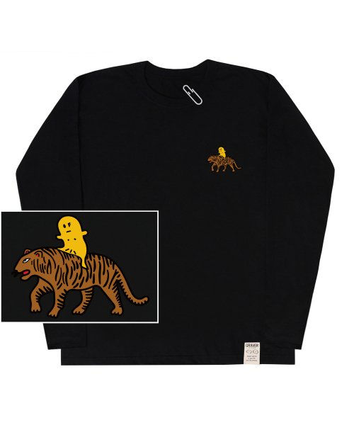 縮圖：●預訂貨品●韓國品牌🇰🇷 Graver Tiger Dot Smile Print L/S Tee