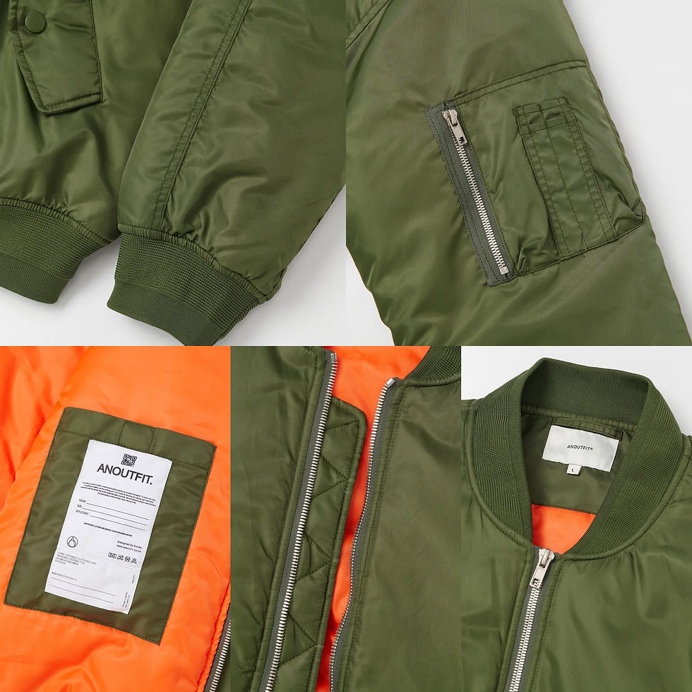 縮圖：●預訂貨品● 韓國品牌 🇰🇷 Aott Unisex Oversized MA-1 Flight Jacket