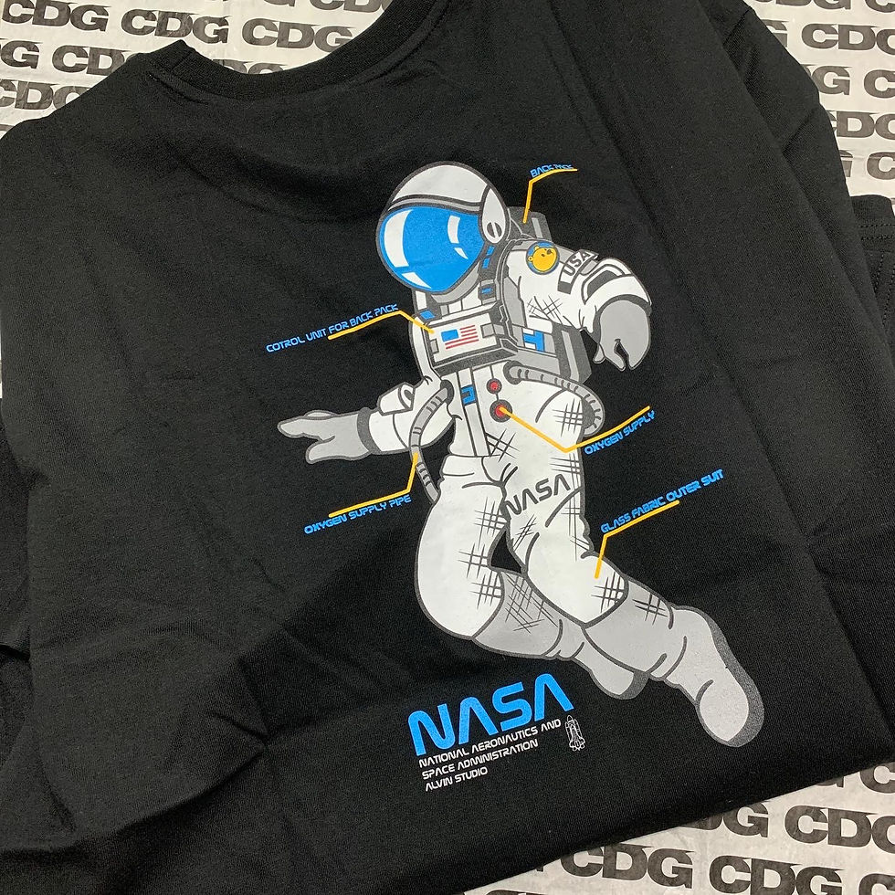 縮圖：●預訂貨品● 韓國品牌🇰🇷 Alvinclo Unisex NASA Astronaut Overfit S/S Tee