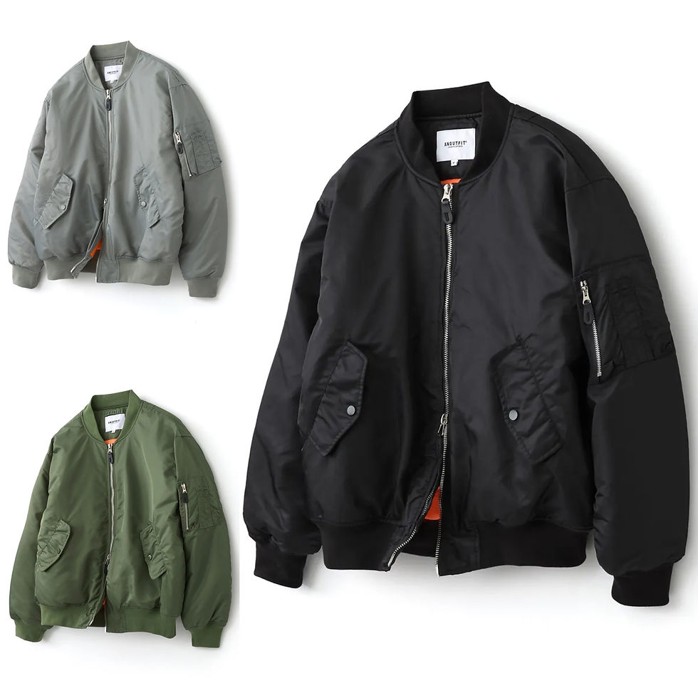 縮圖：●預訂貨品● 韓國品牌 🇰🇷 Aott Unisex Oversized MA-1 Flight Jacket