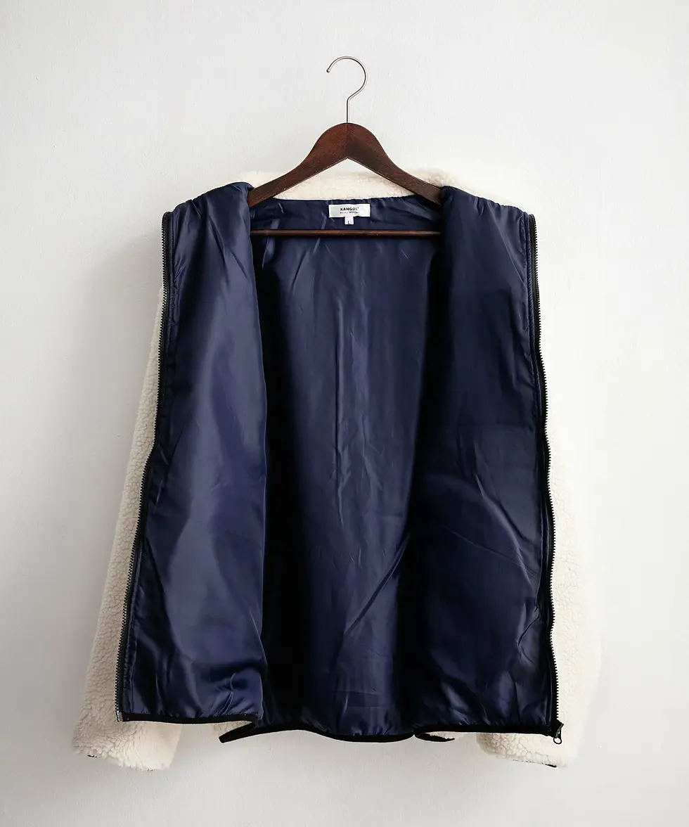 縮圖：●預訂貨品● 日版🇯🇵 Kangol x Rocky Emb Logo Fluffy Zip Jacket