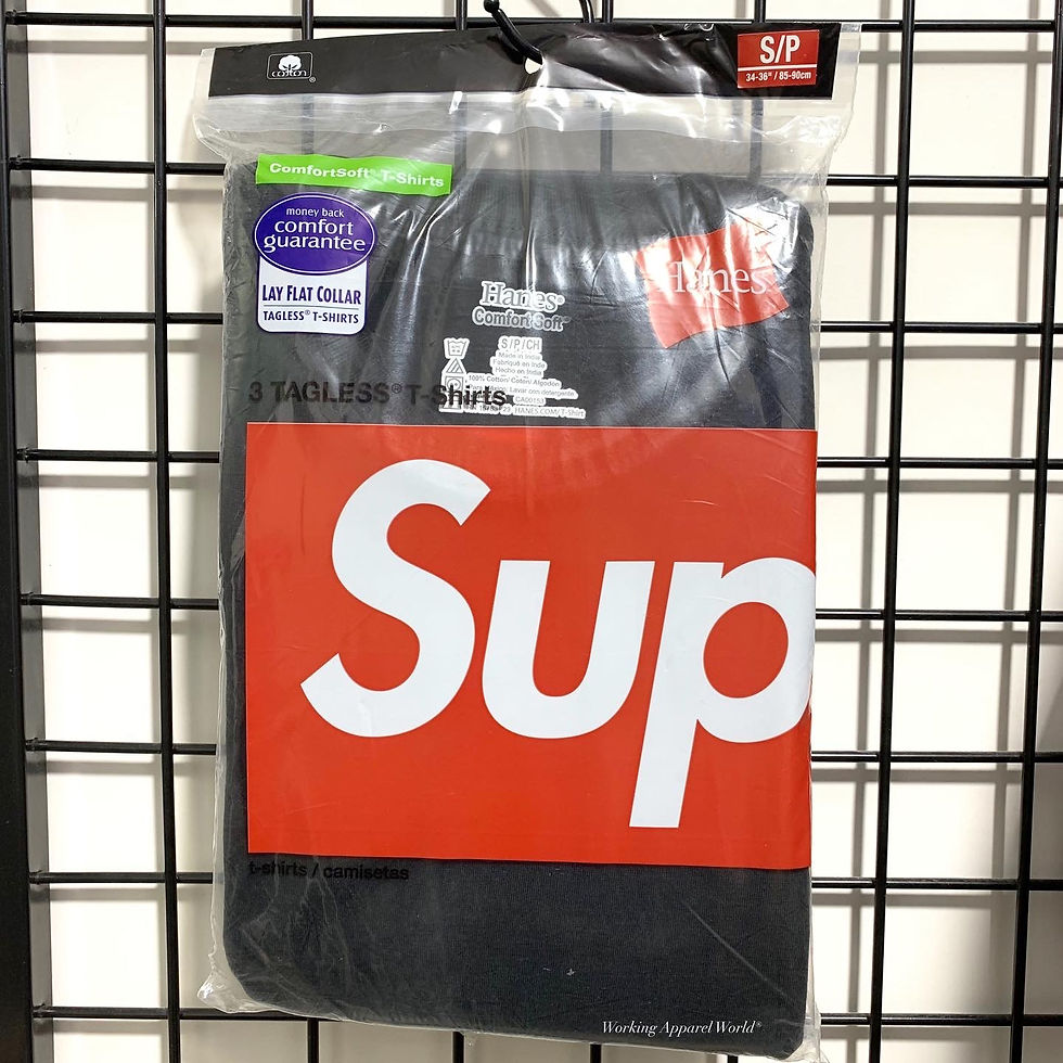縮圖：Supreme x Hanes Tagless Tees (1 pack 3 Tees)
