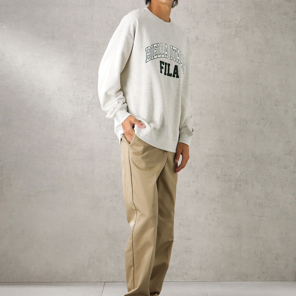 縮圖：●預訂貨品● 日版 Fila Unisex College Logo Sweatshirt
