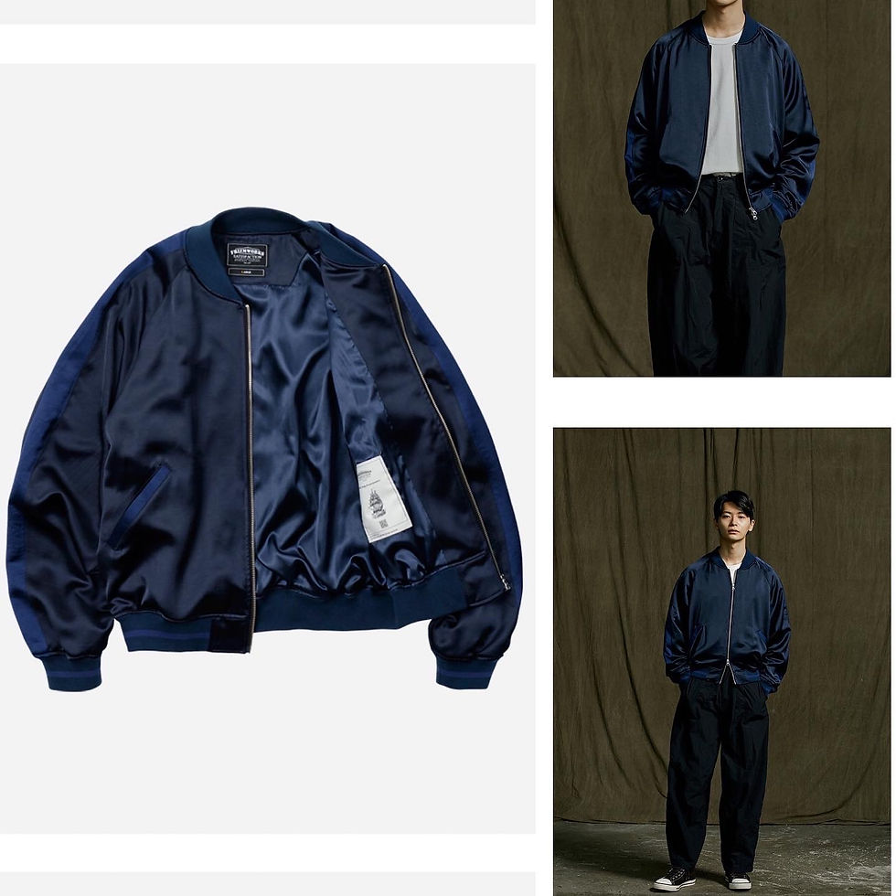 縮圖：●預訂貨品● 韓國品牌 🇰🇷 Frizmworks Viscose Satin Zip Jacket