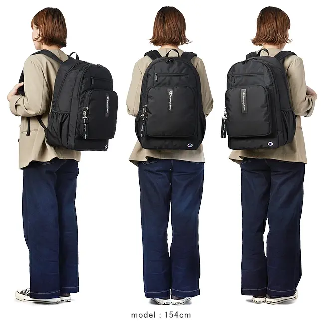 縮圖：●預訂貨品● 日版🇯🇵Champion Commuting School Black Backpack