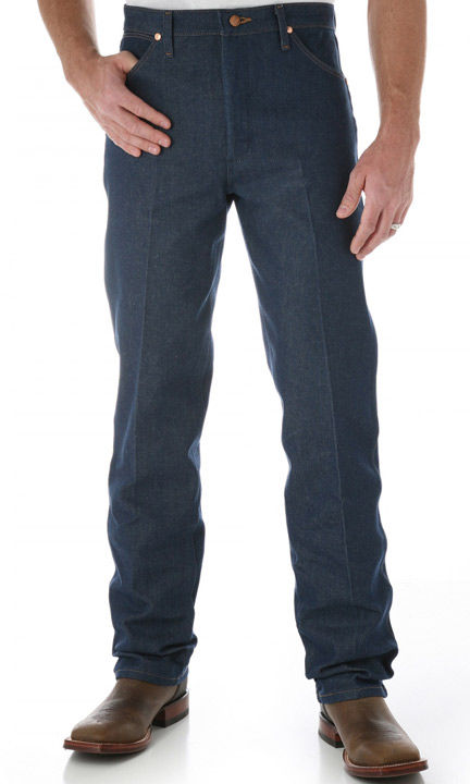 縮圖：Wrangler 13MWZ Original Fit Jeans *unwash 未洗水 *部分窩釘有氧化（如圖）