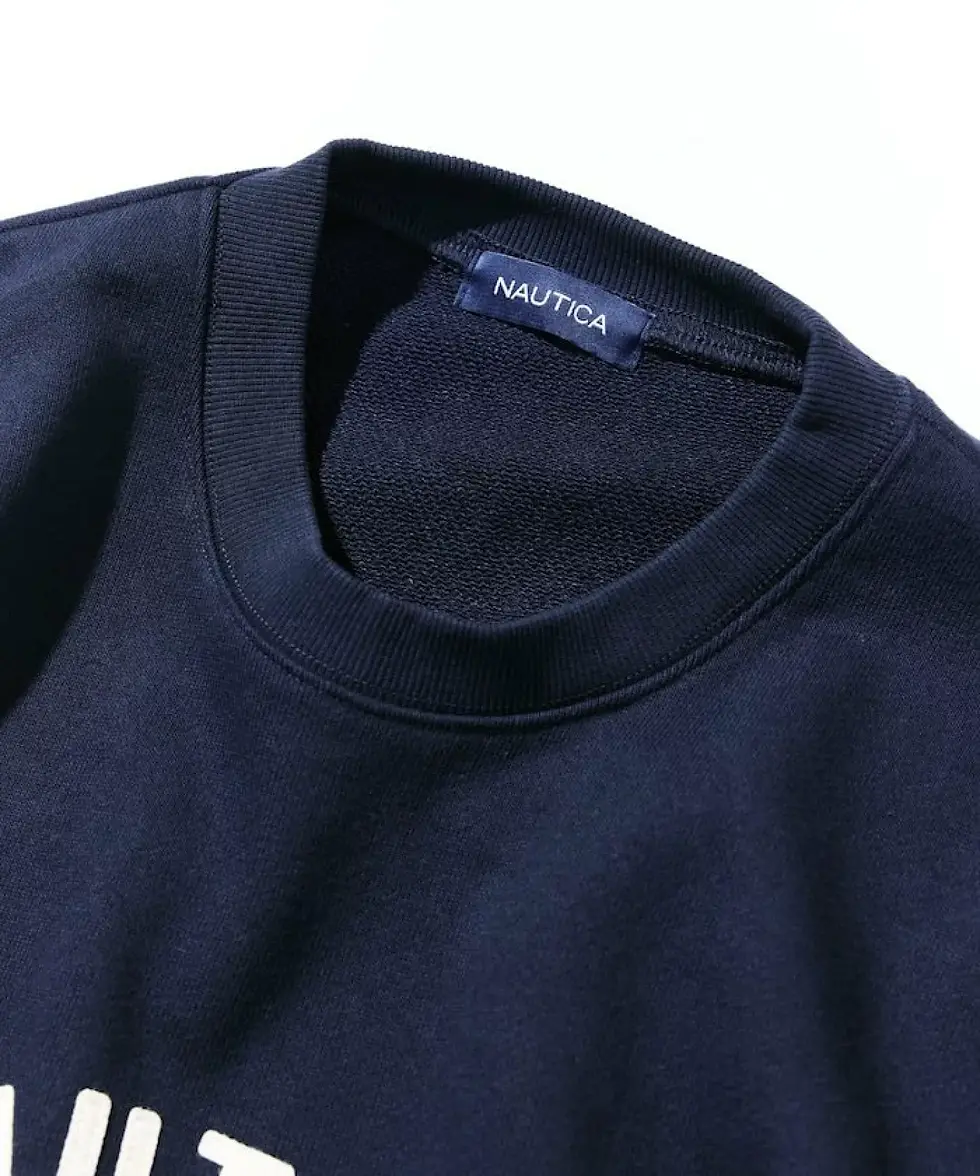 縮圖：●預訂貨品● 日版🇯🇵 Nautica Felt Patch Arch Logo Sweatshirt 25AW