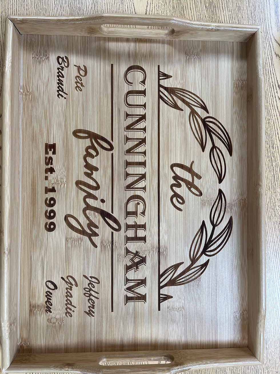 Thumbnail: Personalized Bamboo Cutting Board with Handle
