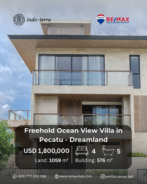 4 Bedroom Ocean View Villa in Pecatu