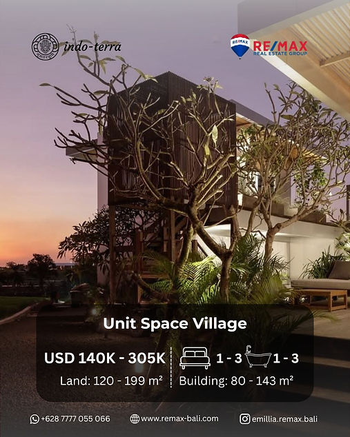 Villa and Appartement Leasehold in Tabanan