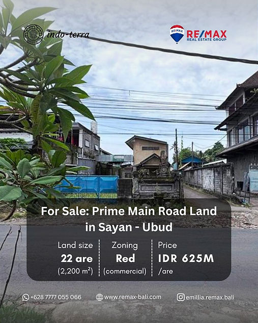 Freehold Land for Sale in Main Road of Sayan