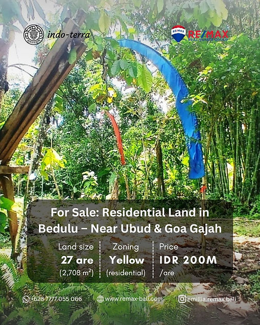 Land for Sale near Goa Gajah Ubud