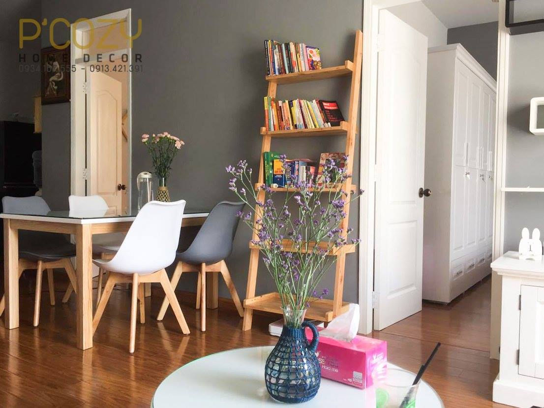 Kệ Đứng 5 Tầng (dựa tường - gỗ)