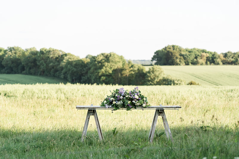 funeral sheaf in field