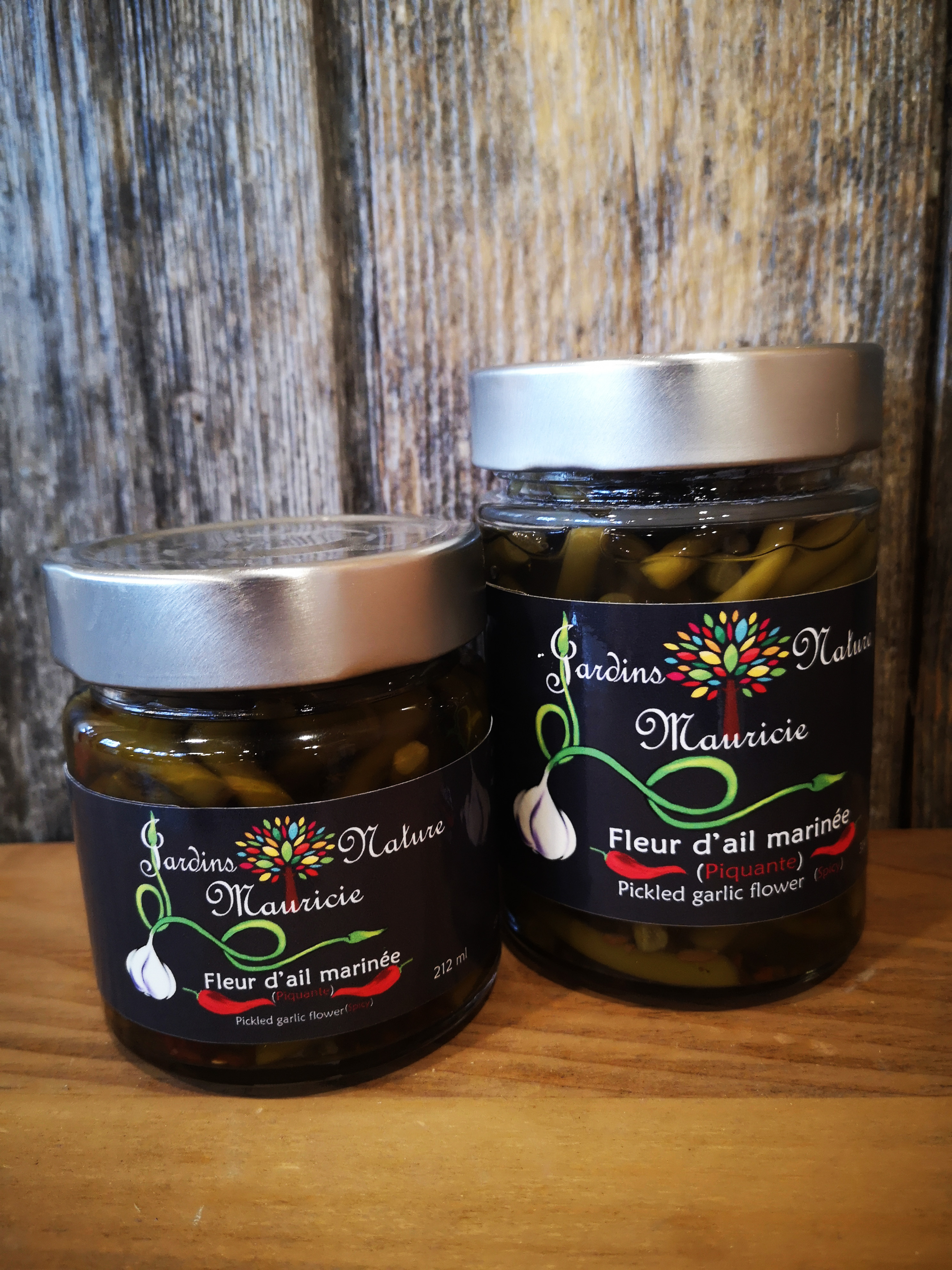 Fleur d'ail marinée piquante