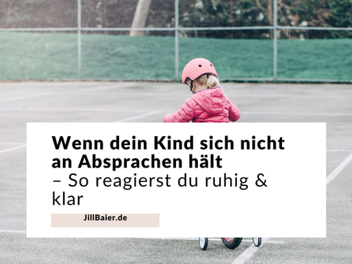 Kind fährt mit dem Fahrrad weg – Symbolbild für ein Kind, das sich nicht an Absprachen hält