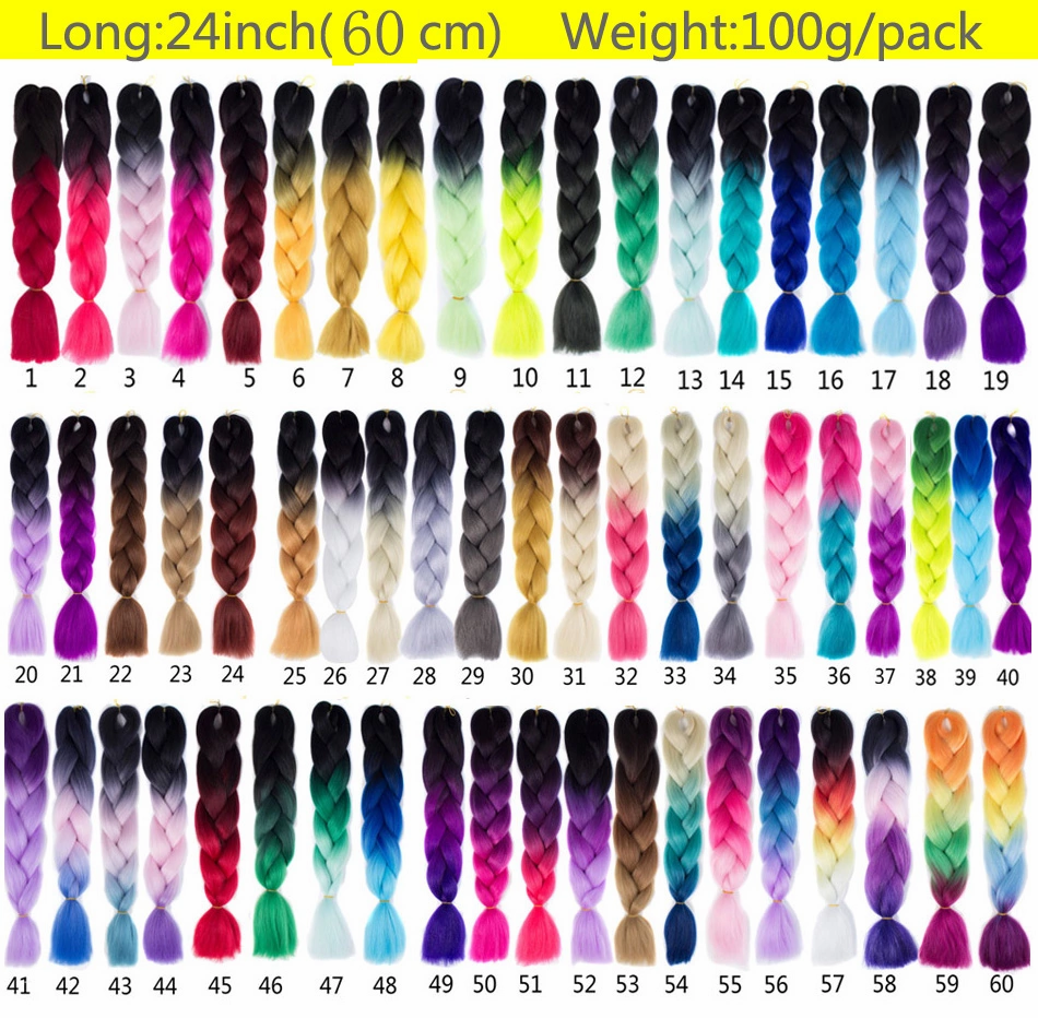 Thumbnail: 82inch Xpression Braiding Hair Synthetic Hair Weave JUMBO BRAIDS Ultra Braids