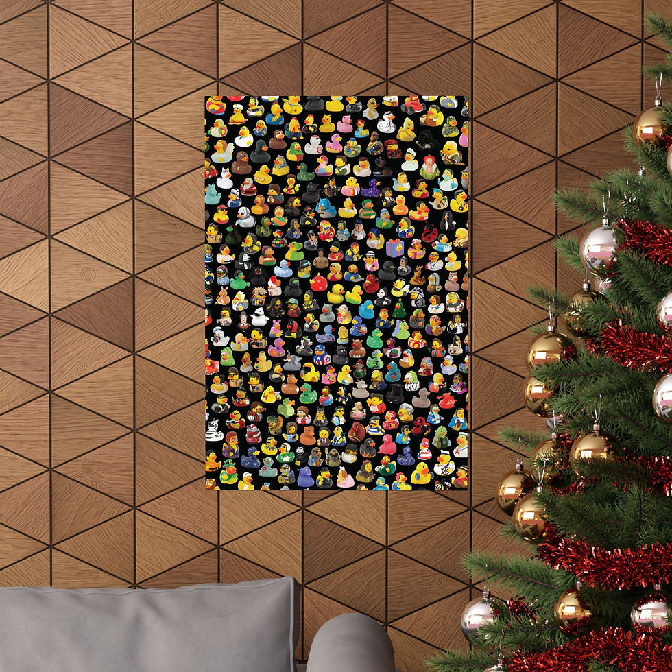 Thumbnail: Rubber Duck Matte Vertical Poster, Wall Art, Kids Room Decor, Duck Lover Gift