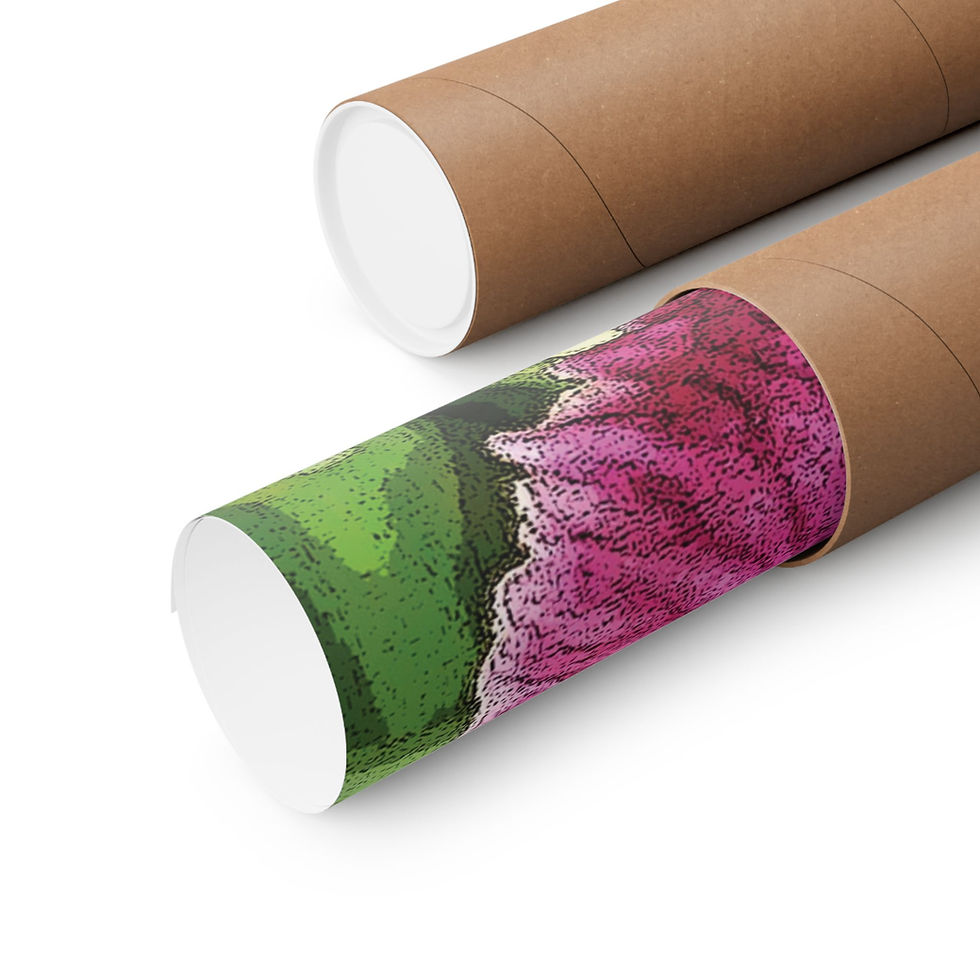 Thumbnail: Floral Wall Poster Photography Print, Matte Art Decor, Digital Editing, Vibrant 