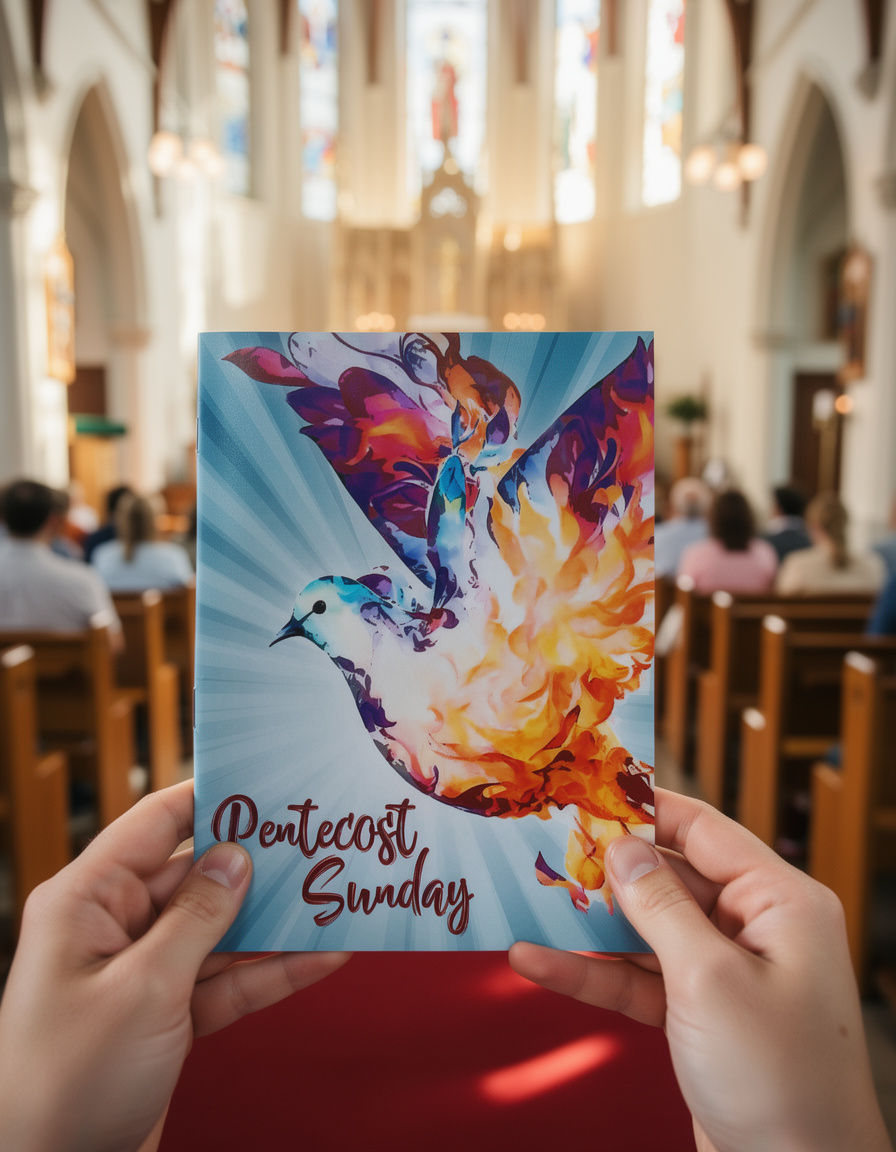 Pentecost: The Descent of the Holy Spirit Sunday Bulletin Cover