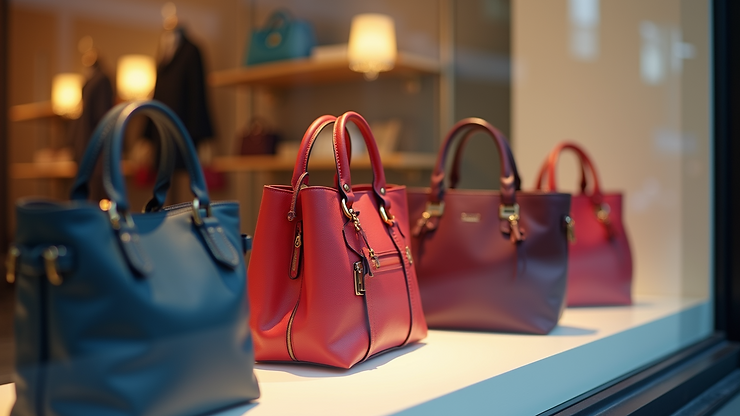 High angle view of a luxury shopping experience inside a Parisian department store