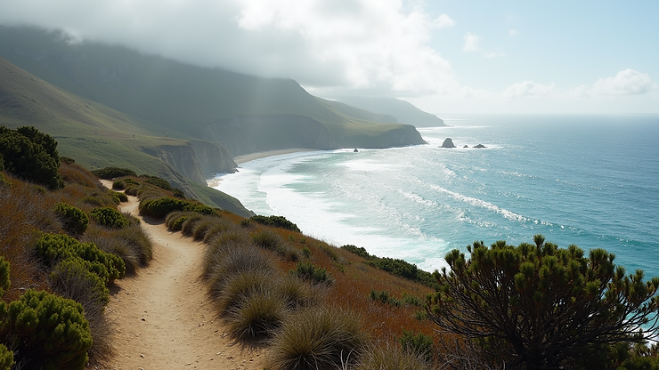 Ram Head Trail - A scenic hiking trail overlooking the coastline with stunning ocean views