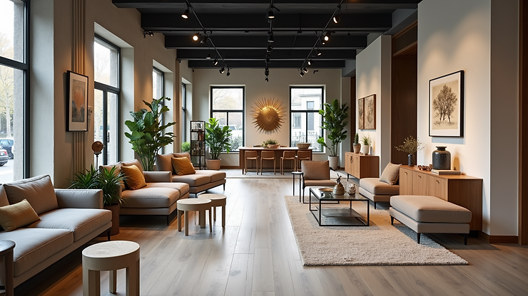 Eye-level view of The Conran Shop showcasing home decor