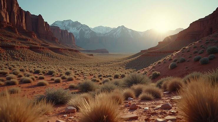 Eye-level view of the serene Chocolate Hole area