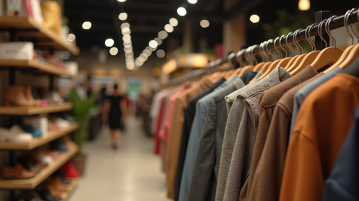 Close-up view of stylish boutique presentations inside The Market Bangkok