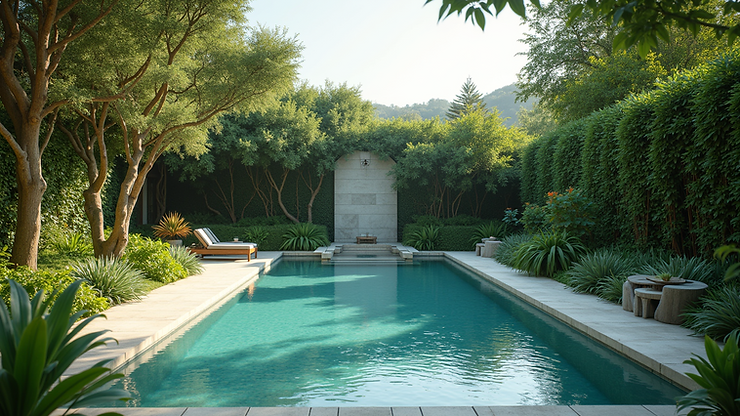 Close-up view of a serene spa pool at The Crane