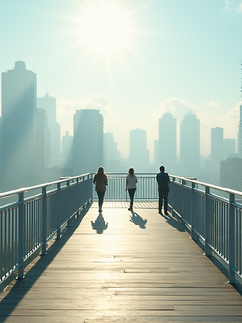 Wide angle view of the Fort Siloso Skywalk