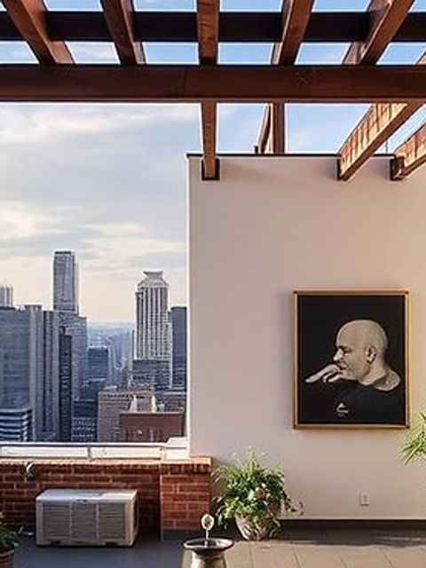 Eye-level view of a hidden art gallery showcasing local artists