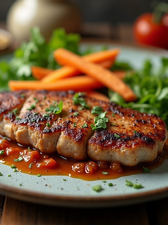 High angle view of a protein-rich meal with healthy fats