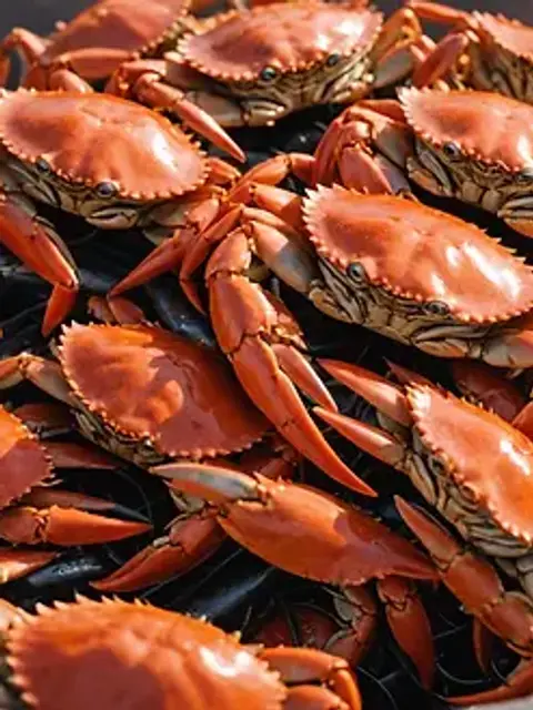 Close-up view of a crab pot on an Alaskan fishing boat