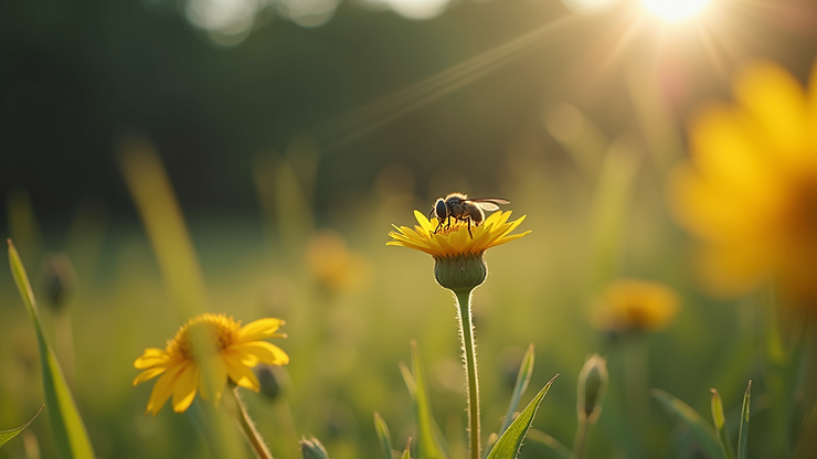Close-up view of an outdoor setting where insects are minimized
